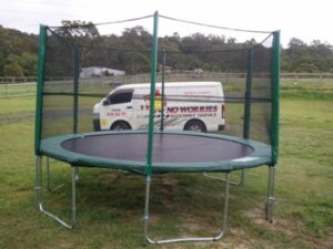 No Worries Trampoline Assembly